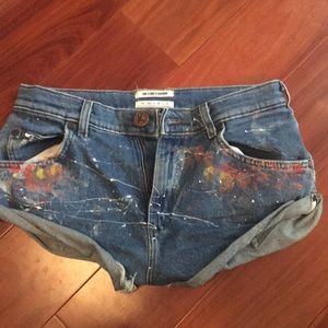 One teaspoon jean shorts size xs
